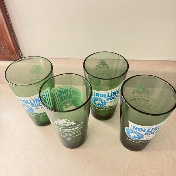 4 ROLLING ROCK Extra Pale premium beer Latrobe brewing Company PA33 Green 16 oz - Picture 3 of 16